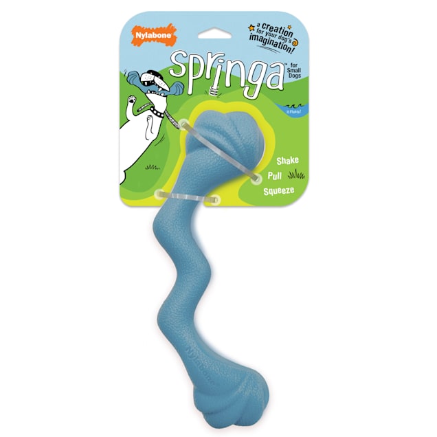 Nylabone Blue Creative Play Springa Interactive Dog Toys, Large