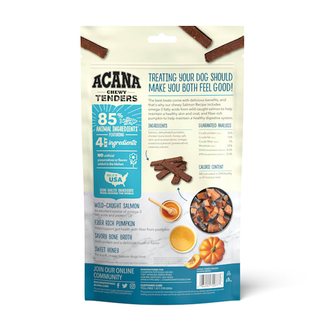 ACANA Salmon Chewy Tenders Dog Treats 4 oz
