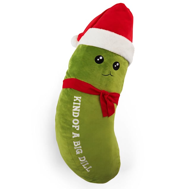 Merry Makings Plush Big Dill Pickle Dog Toy, Small