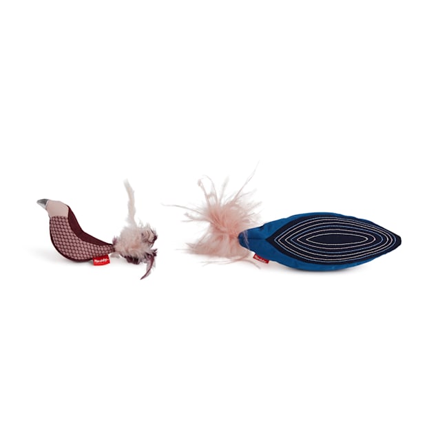 Reddy Organic Catnip Filled Plush Bird Cat Toy Gift Set Pack of 2