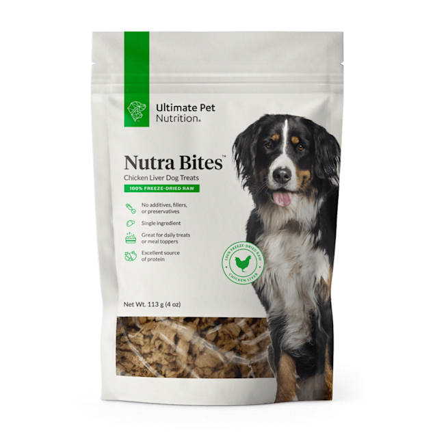 Ultimate Pet Nutrition Nutra Bites Chicken Liver Dog Treats 4 oz
