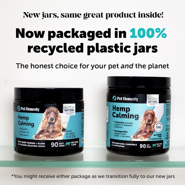 Pet Honesty Hemp Calming Beef Flavor Chews for Dogs