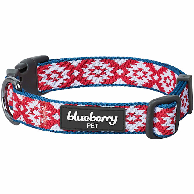 Blueberry Pet Southwestern Diamonds Adjustable Dog Collar Small