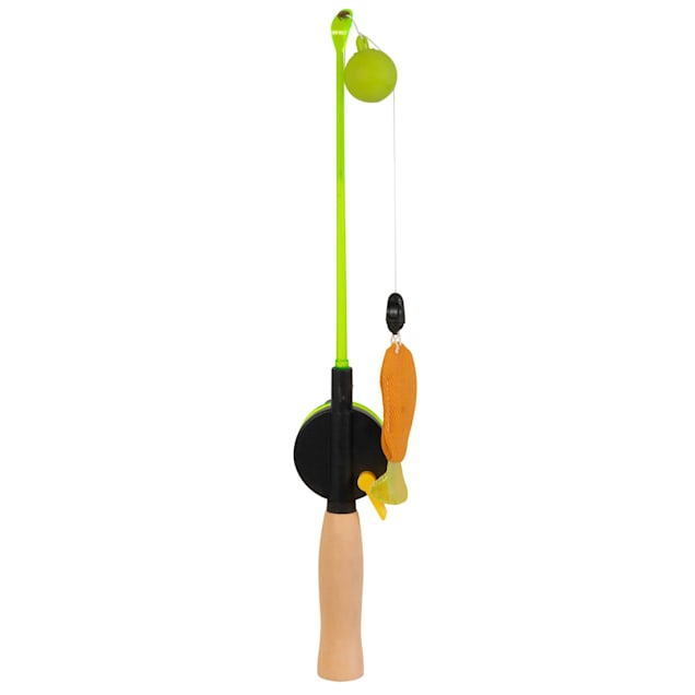 Mad Cat Light Up Fishing Pole Wand Cat Toy, Medium