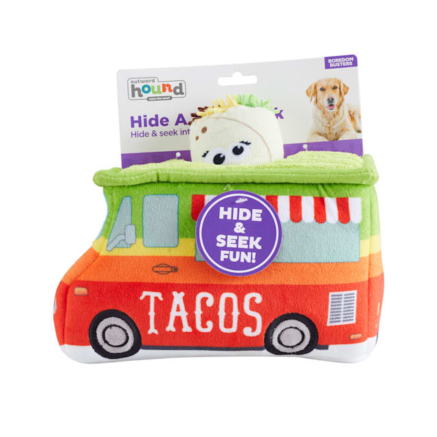 Outward Hound Hide A Taco Plush Dog Toy