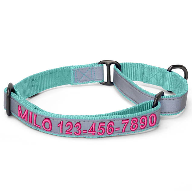 Personalized reflective shop martingale dog collars