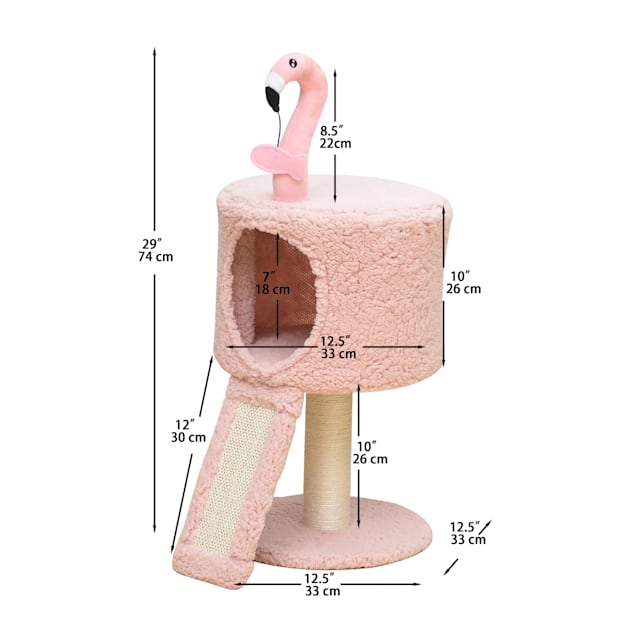 Pink flamingo cat toy sales