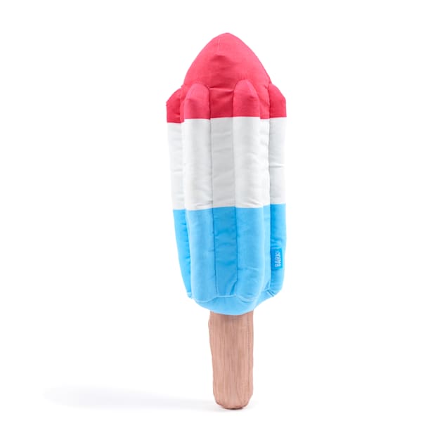 Cool Pup Dog Toy Rocket Pop Ice Cream Popsicle Shaped Frozen Water Summer Toys, Beige