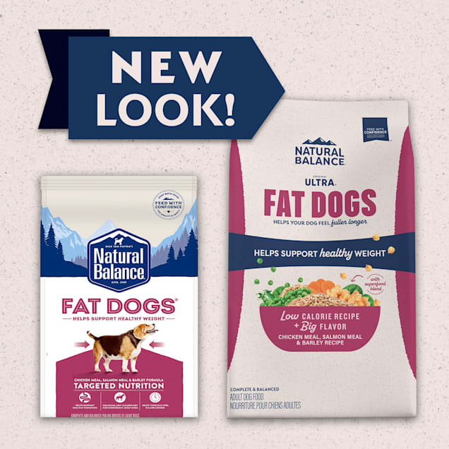 Natural Balance Original Ultra Fat Dogs Chicken Meal Salmon Meal Barley Recipe Adult Dry Dog Food 4 lbs