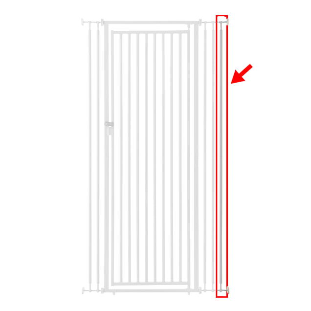 Extra tall extending metal pet deals gate