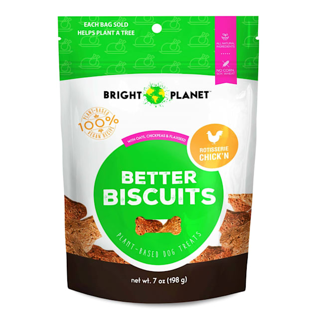 Bright Planet Pet Better Biscuit Rotisserie Chick'n Plant-Based Dog Biscuits, 7 oz. - Carousel image #1