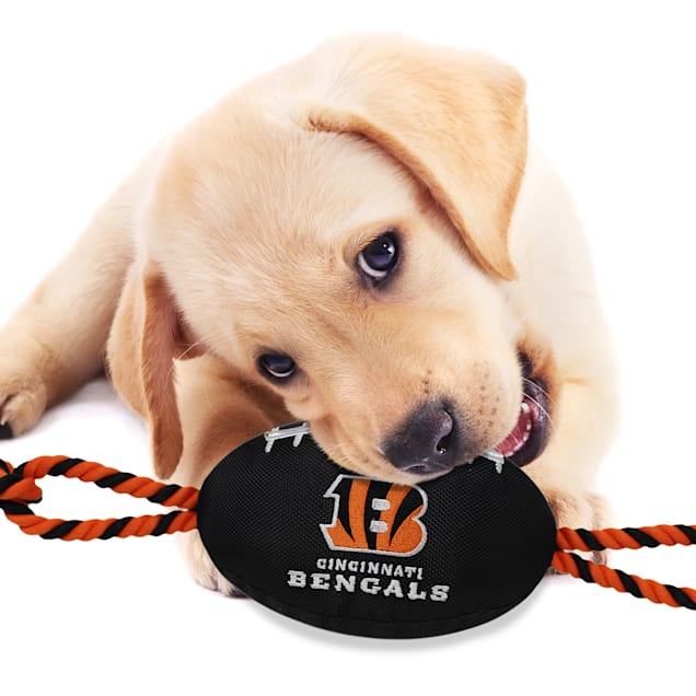 Pets First Cincinnati Bengals Football Rope Dog Toy, Large