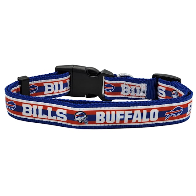 Pets First Buffalo Bills Satin Dog Collar, Small