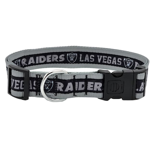 Pets First Las Vegas Raiders Satin Dog Collar, Small