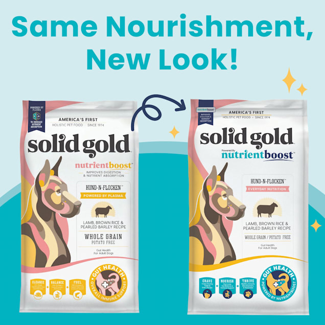 Solid Gold Nutrientboost Hund-N-Flocken Lamb Dry Dog Food, 3.75 lbs.