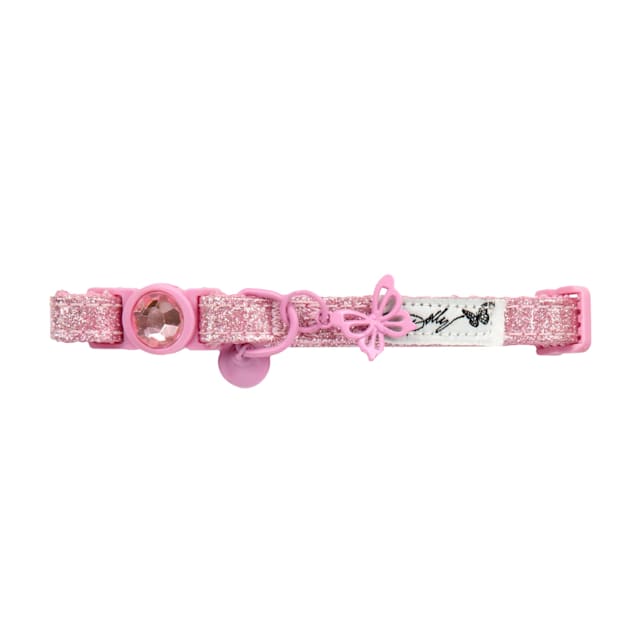 Pink sparkle shop cat collar