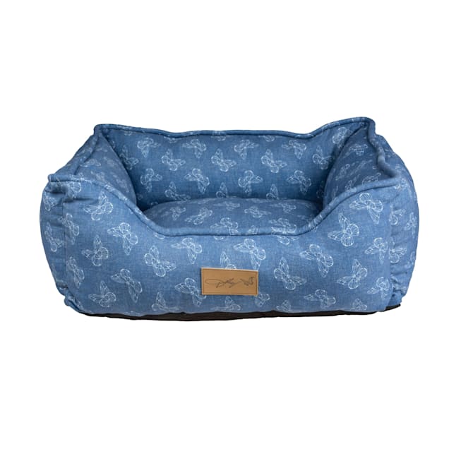 Premium Denim Dog Bed Set, Rectangular