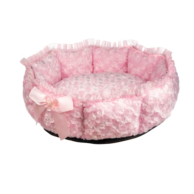 Pink dog bed pets at home sales