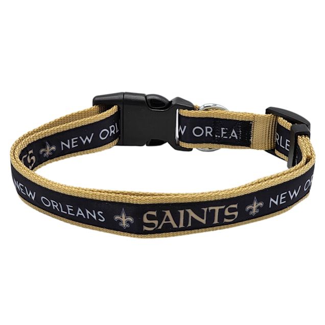 Pets First New Orleans Saints Satin Dog Collar Small