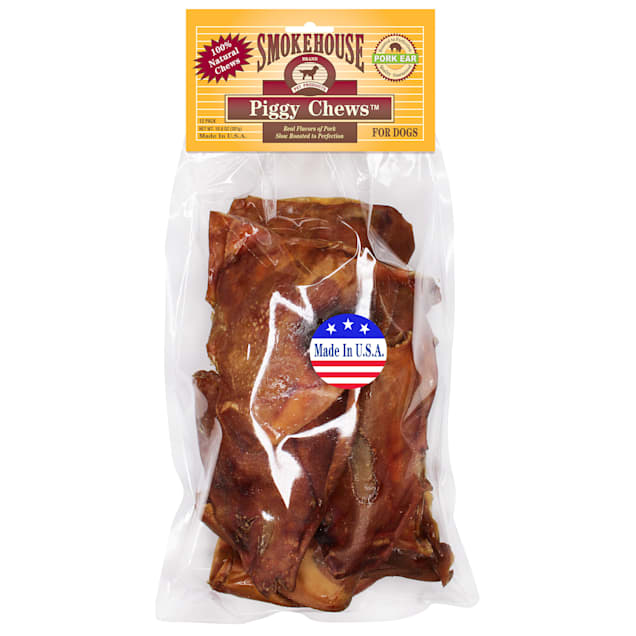 Smokehouse 100% Natural Piggy Dog Chews, 10.6 oz., Pack of 12 - Carousel image #1
