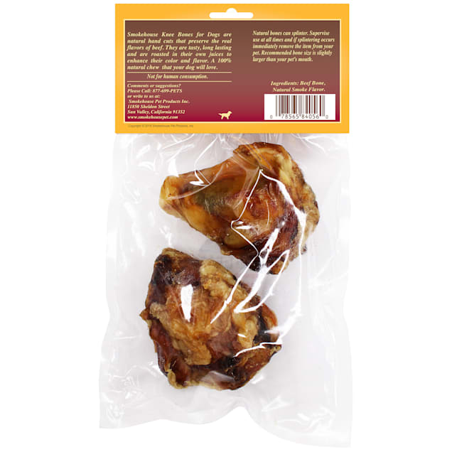 Smokehouse 100 Natural Knee Bone Dog Treats 4 oz. Pack of 2 Petco