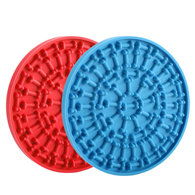 TARVOS Round Silicone Dog Licking Mat, 0.58 L X 0.12 W X 0.57 H