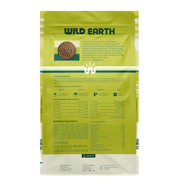 Wild earth discount dog food ingredients