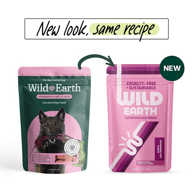WILD EARTH Strawberry Superfood Dog Treats 5 oz. Petco