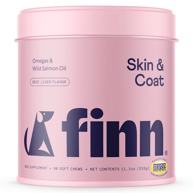 Finn Skin & Coat Beef Liver Flavored Soft Chews for Dogs, 11.1 oz. - Carousel image #1