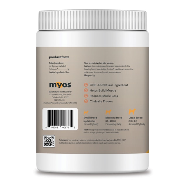 Myos Canine Muscle Formula Clinically Proven All Natural 12.7 Ounce