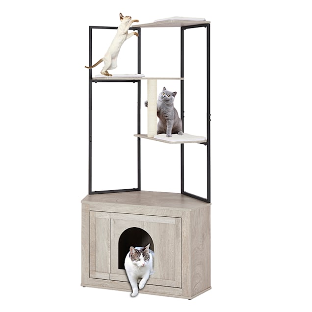 Corner cat condo shop