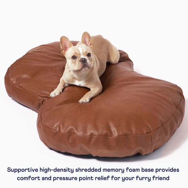 Leather dog pillow clearance