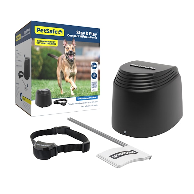 PetSafe Stay & Play Compact Wireless Pet Fence & Replaceable