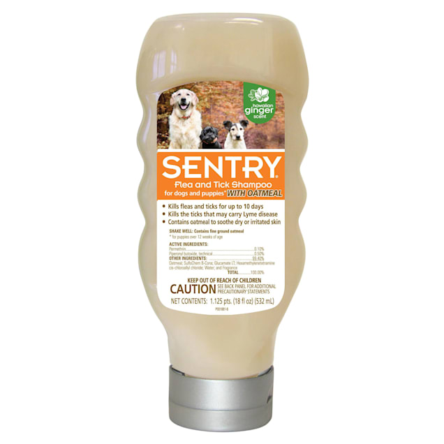 Sentry Flea & Tick Shampoo With Oatmeal For Dogs And Puppies - Carousel image #1