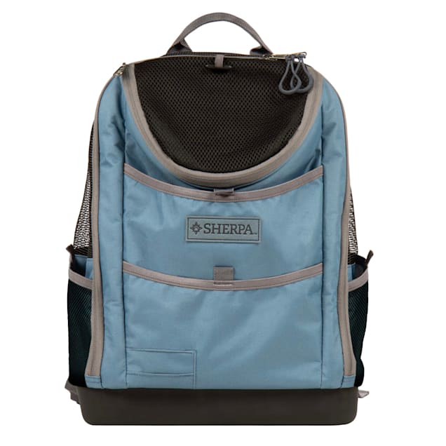 Sherpa Blue Elevation Pet Backpack for Cats Dogs Medium Petco