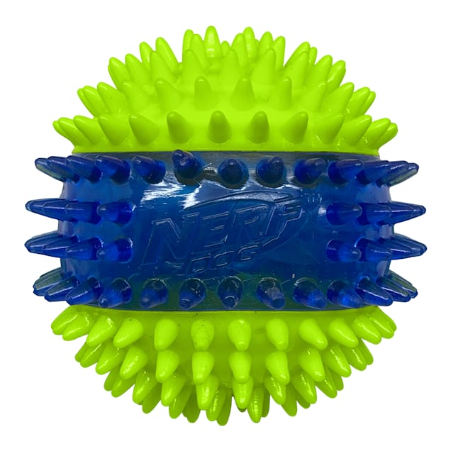 Dog toy deals ball with spikes