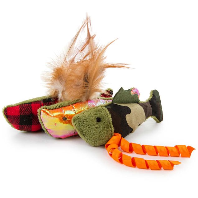 Stuffed fish cat toy sales