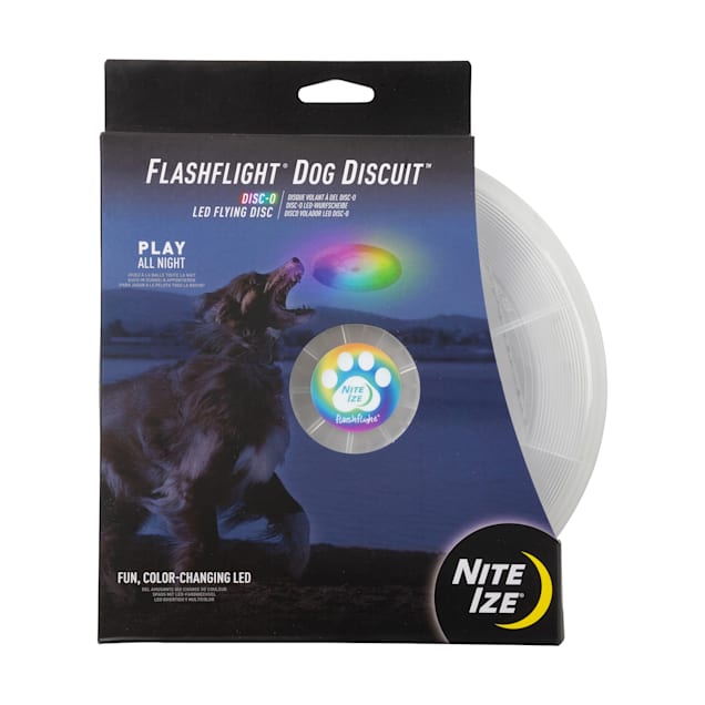Nite Ize Flashflight Disc O Discuit LED Flying Disc Dog Toy Small