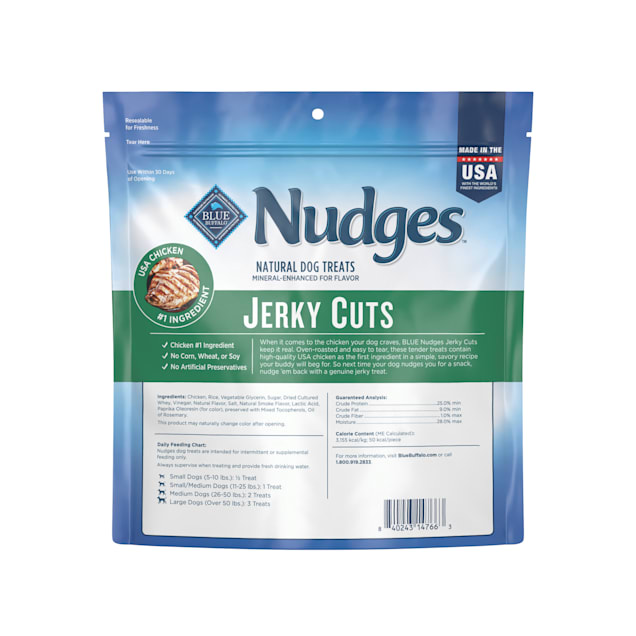 Blue Buffalo Nudges Jerky Cuts Made with Real Chicken Natural Dog