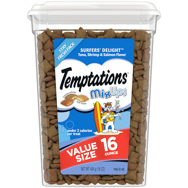 Temptations MixUps Treats For Cats, Surfers' Delight - 16 oz tub