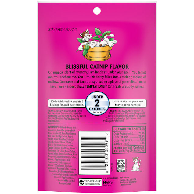 Temptations blissful catnip flavor top