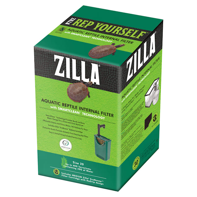 Zilla Aquatic Reptile Internal Filter Size 40 Zilla Reptile
