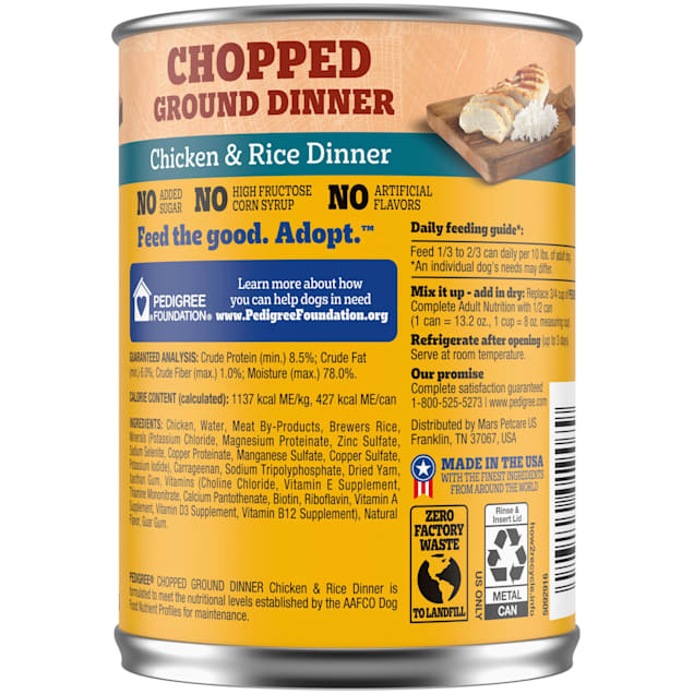 Pedigree canned sale dog food