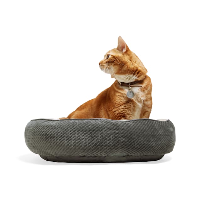 Harmony textured round cat bed deals