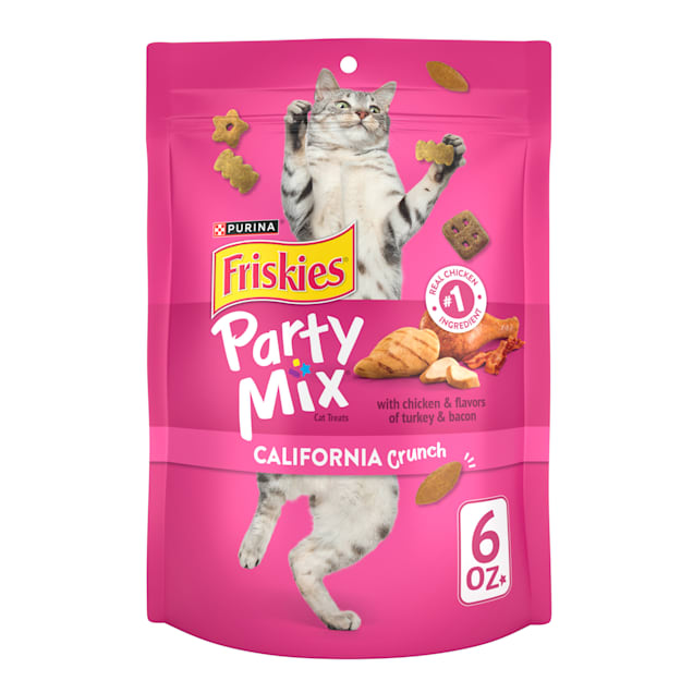 Friskies Party Mix California Crunch With Chicken Cat Treats 6 oz