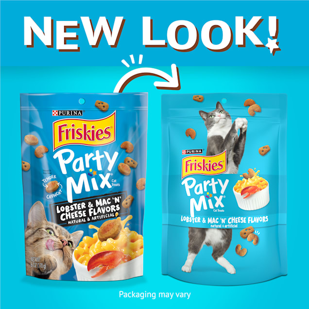 Friskies Party Mix Lobster Mac N Cheese Flavors Cat Treats 6