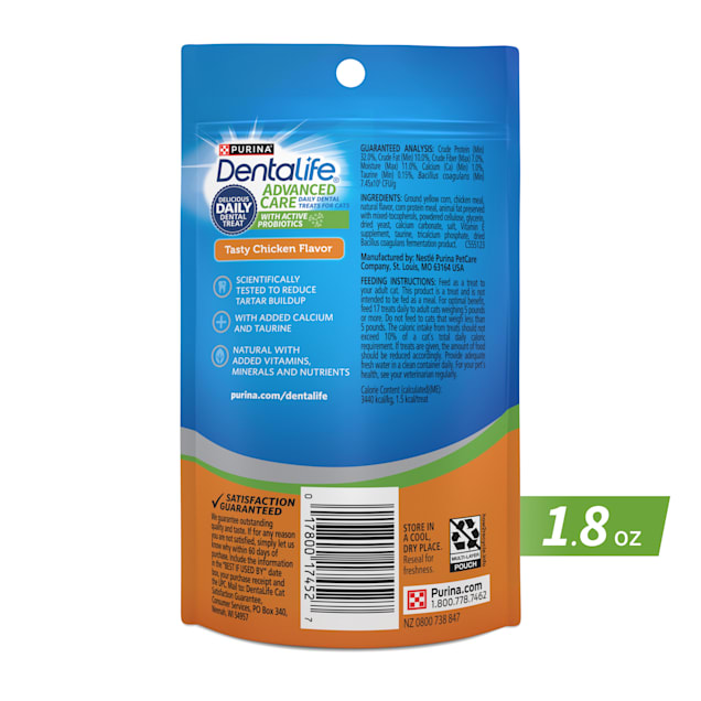 Purina dentalife cat treats online