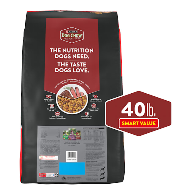 Purina dog chow complete cheap adult with real beef