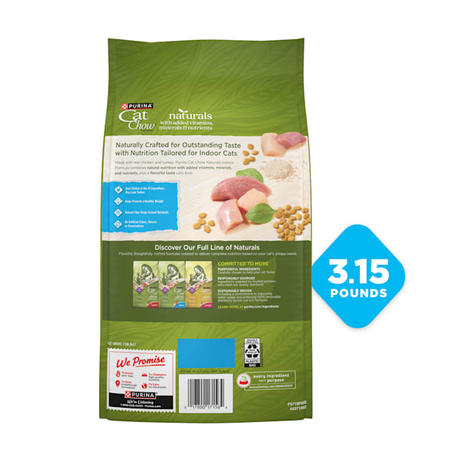 Purina Cat Chow Hairball Healthy Weight Indoor Natural Dry Cat Food 3.15 lbs. Petco