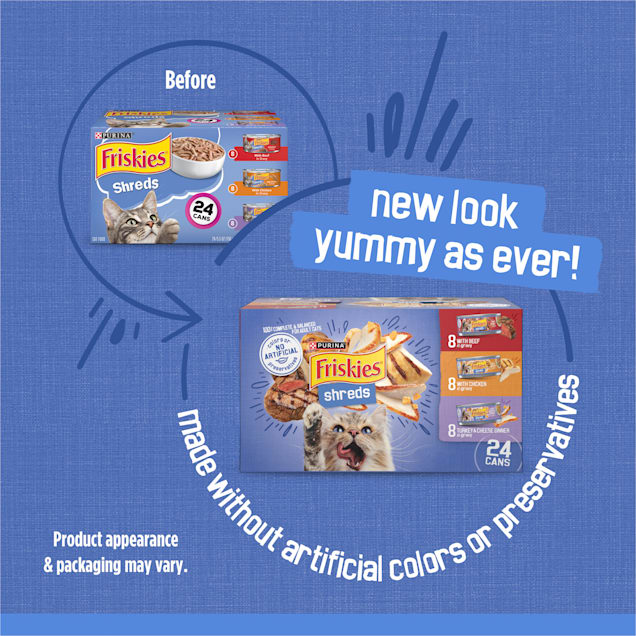 Friskies savory shreds wet cat food sale